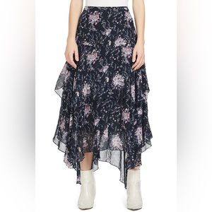 Loveshackfancy Alex Skirt in Blue Noir